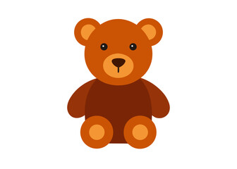 teddy bear on white background