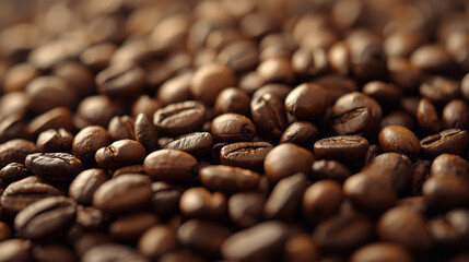 Obraz premium Coffee Lover's Detail: Heap of Espresso Beans