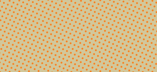 Polka dot pattern, minimal retro style wide background, classic dotted tone cover design background, web banner