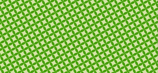 Shippou pattern, traditional geometric style wide background, calm minimal tone cover design background, web banner