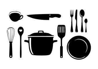 Kitchen tools for cooking ico...