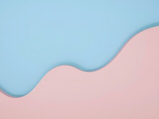 Pastel blue and pink wavy background for presentations and graphic design projects