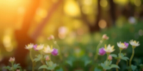 Obraz premium spring flowers in the garden