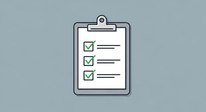 Download checklist template vector illustration for tasks project management and productivity planning tool