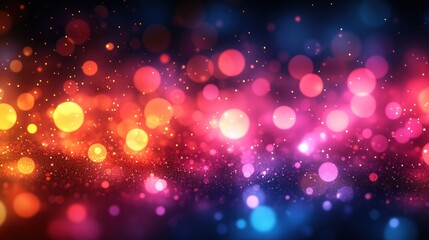 Abstract Glittering Lights: A vibrant display of abstract, multicolored lights sparkles with a mesmerizing bokeh effect. The image is filled with a sense of wonder and visual delight.