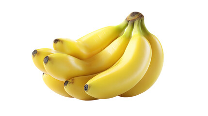 one banana isolated on white background .