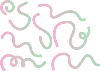 Obraz premium Lines Vector Doodle Set