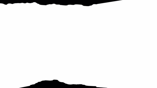 Torn Paper Transition &ndash; Ripped Edge Tear Reveal Animation with Alpha Channel 4K