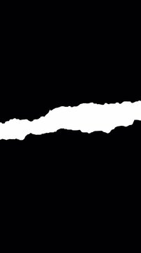 Torn Paper Transition &ndash; Ripped Edge Tear Reveal Animation with Alpha Channel 4K