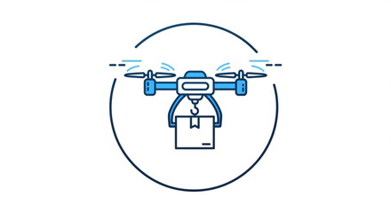 Drone delivery service for fast shipping and logistics solutions with modern technology and innovation