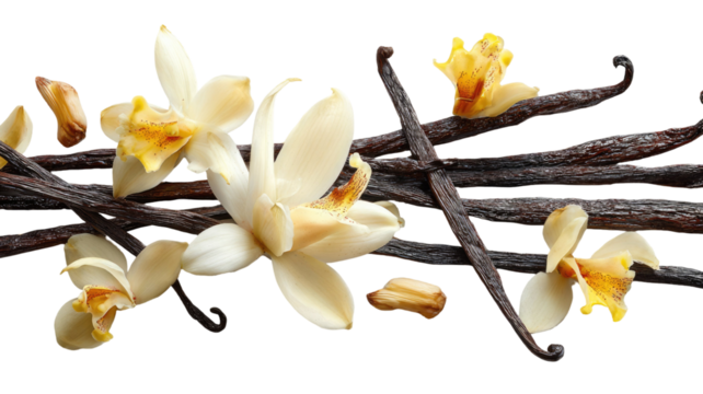 magnolia flower isolated on white on white background - Powered by Adobe