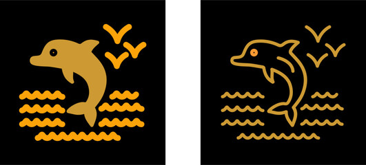 Dolphin Vector Icon
