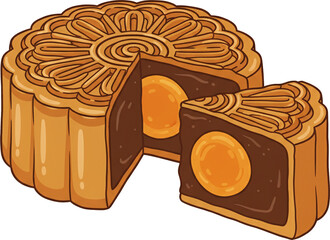 Traditional Mooncake with Filling