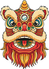 Lion Dance Head Prop