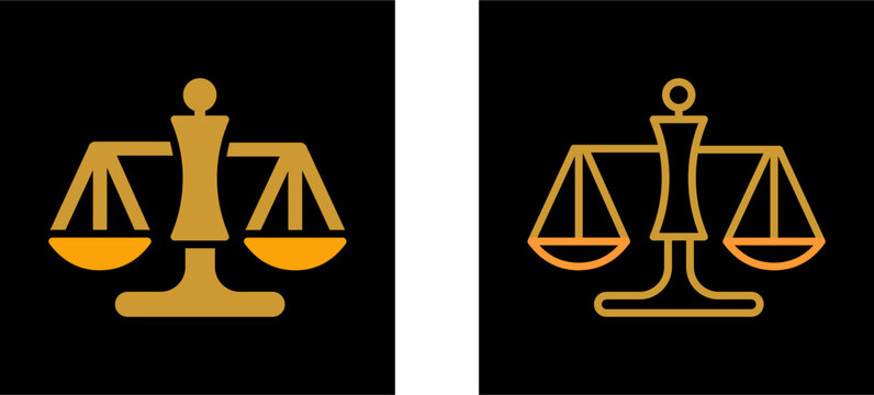 Justice Scale Vector Icon