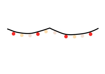 Colorful decoration lamps for the christmas tree