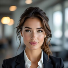 Sharp Focus Portrait of a Businesswoman