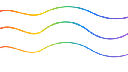 Three Gradient Sinusoidal Waves Abstract Rainbow Flow Dynamic Fluid Motion Artistic Digital Background