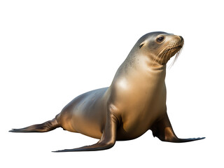 Fototapeta premium Sea lion on isolated background 