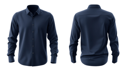 casual man blue shirt and white background PNG image 