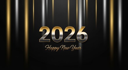 Happy New Year 2026 background