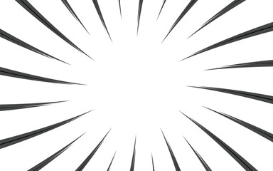 Obraz premium Manga comic book speed line background. Explosion background. Vector illustration design.