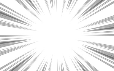 Naklejka premium Black and white abstract manga comic background with halftones. Vector illustration.