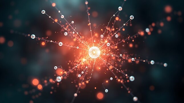 Ultra-realistic scientific depiction of a quantum entanglement, glowing particles, ethereal light, abstract digital art, centered composition