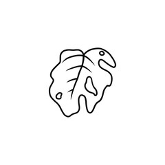 Hand drawn floral compositions in line art style. Elegant frame of flowers, stems and leaves. Trendy botanical elements. Vector illustration for logo or tattoo, save the date card, wedding invitation