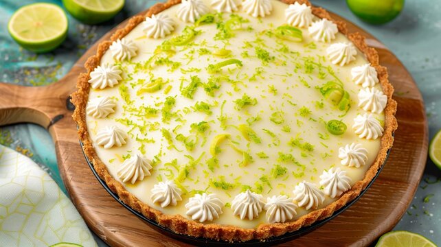 Vegan gluten-free key lime pie