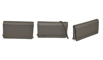 Set of Women's classic gray handbag, fashion bag transparent background, fashion purse handbag, fashionable stylish shoulder bag mockup, leather woman's bag