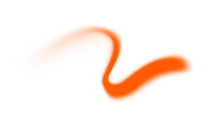 Orange glowing blurry streak, light trail, and speed effect. Blurred lines.