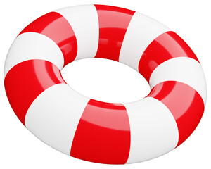 3D_浮き輪_赤 © 四ッ谷