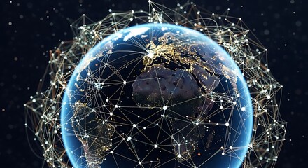 Global Network Connectivity - A Vision of Interconnectedness and Technology.