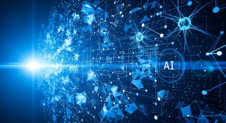 Futuristic AI Network - A Glimpse into the Future of Technology.