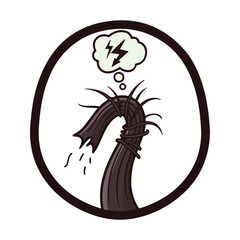 Stressed Hair Follicle - Hair Loss Symbol