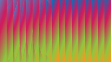 Vivid Neon Gradient Stripes with Triangular Texture — Abstract Colorful Background

