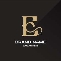 Letter E Logo – Modern Minimalist Monogram Design