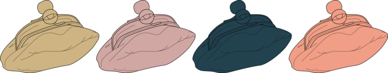 Conceptual illustration of four human hearts in different colors, representing a spectrum of health, biology, and feelings