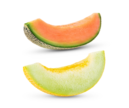 melon on transparent png ( image from camera )