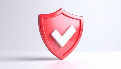 Chrome metal shield icon for security and protection symbol on a glossy web button
