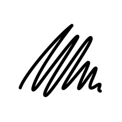 Hand-Drawn Scribble Line Doodle | Creative Hand Scribble Drawing Element