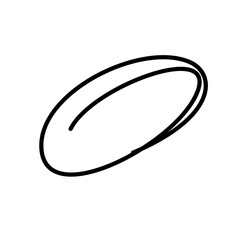 Hand-Drawn Circle Doodle - Handmade Circle Doodle