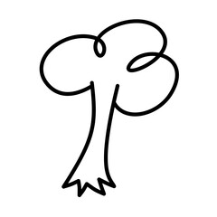Hand-Drawn Tree Doodle