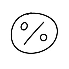 Hand-Drawn Discount Tag Drawing Doodle