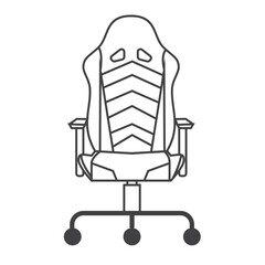 geming chair icon vector illustration