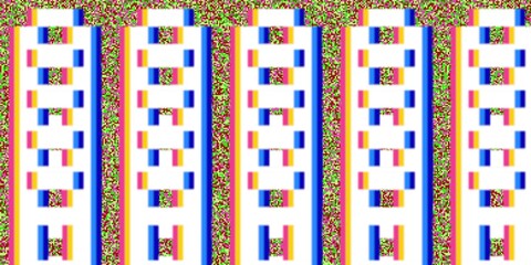 Wallpaper Autostereogram / Stereogram with Repeating Abstract Pattern - 1