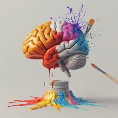 3D render icon  8K 3D Model illustrator  3D render clay style of a glowing lightbulb representing innovation, isolated on pure white background 8K