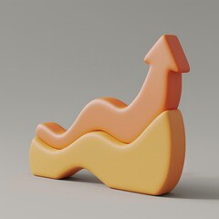 3D render icon  8K 3D Model illustrator  3D render clay style of a glowing lightbulb representing innovation, isolated on pure white background 8K