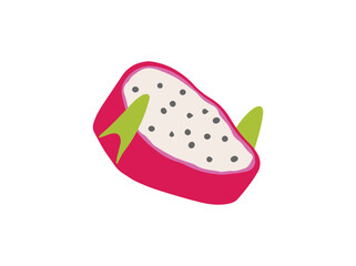 Fresh Dragon Fruit Pitaya Illustration
